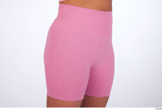 Reeta dressed hips pink short leggings sports thigh 0008.jpg